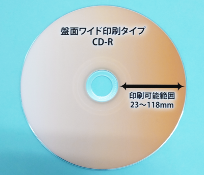 ワイド印刷CD-R